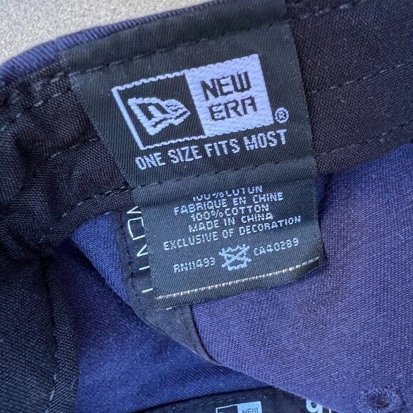 NEW ERA Chicago Bears Hat Men's Adjustable Cap Blue 9Twenty 100% Cotton NFL - Picture 3 of 7